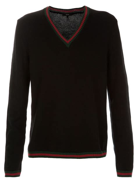 gucci v neck seeater|v neck jumper men's designer.